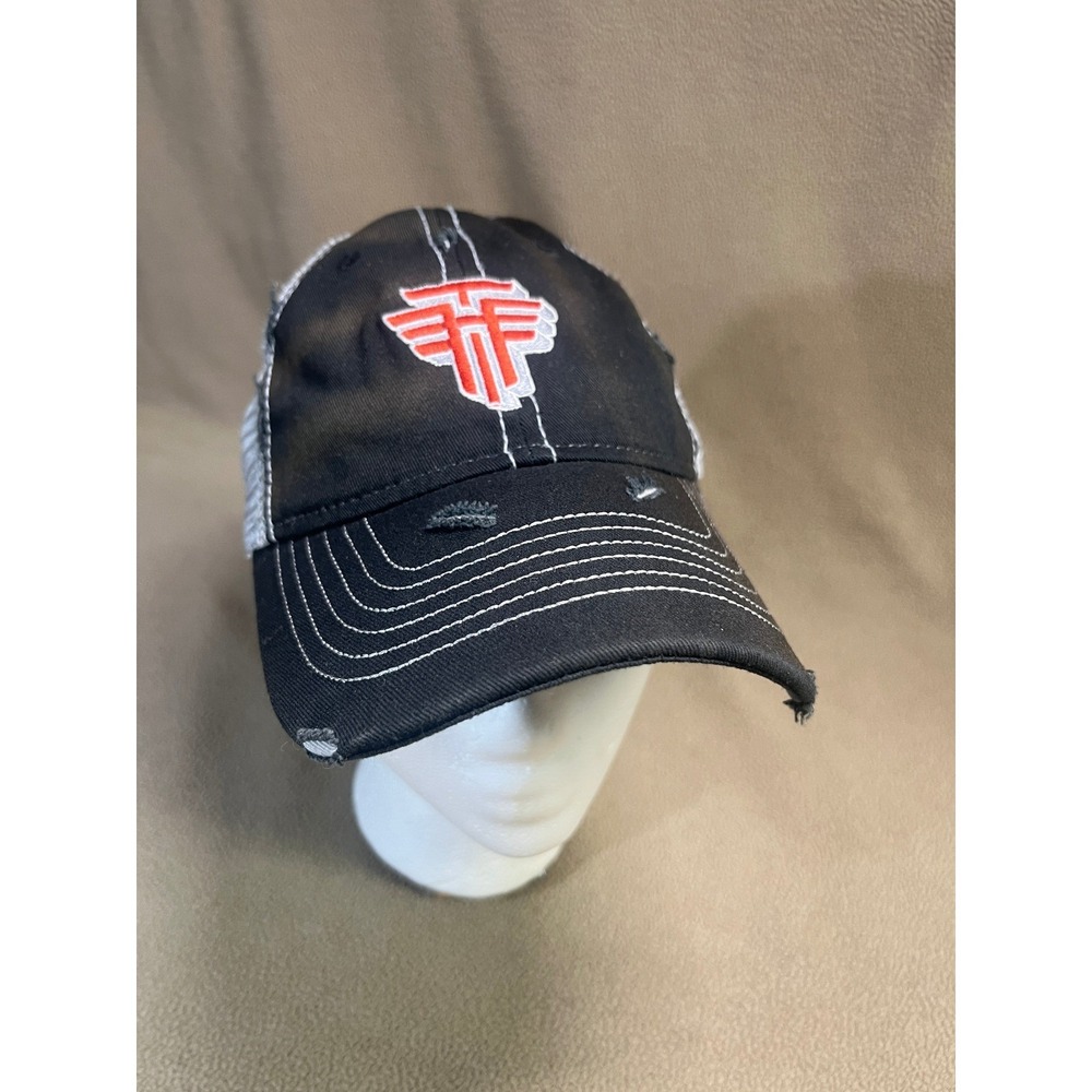 Tim Hawkins Hat Cap Snap Back Black Distressed Trucker Adjustable